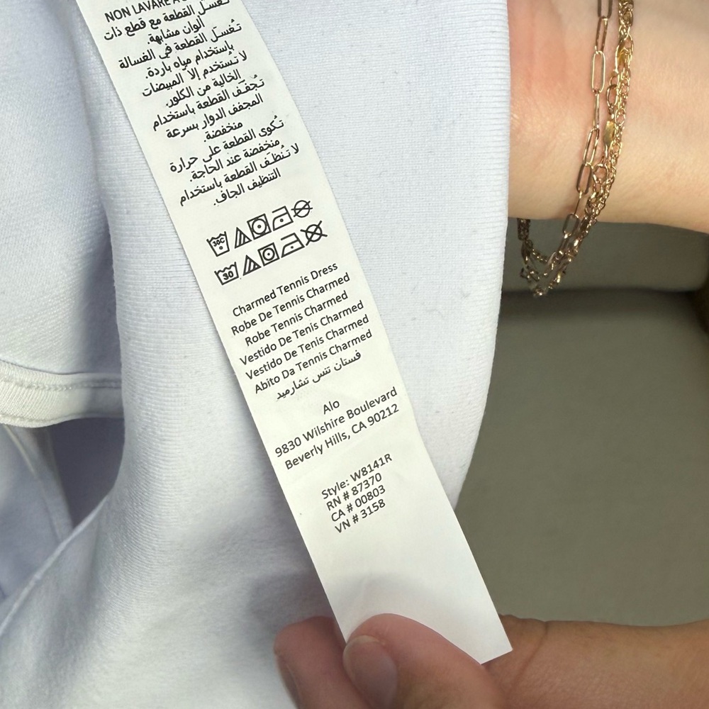 NWT Alo Yoga Charmed Tennis Dress Size medium - Picture 7 of 10